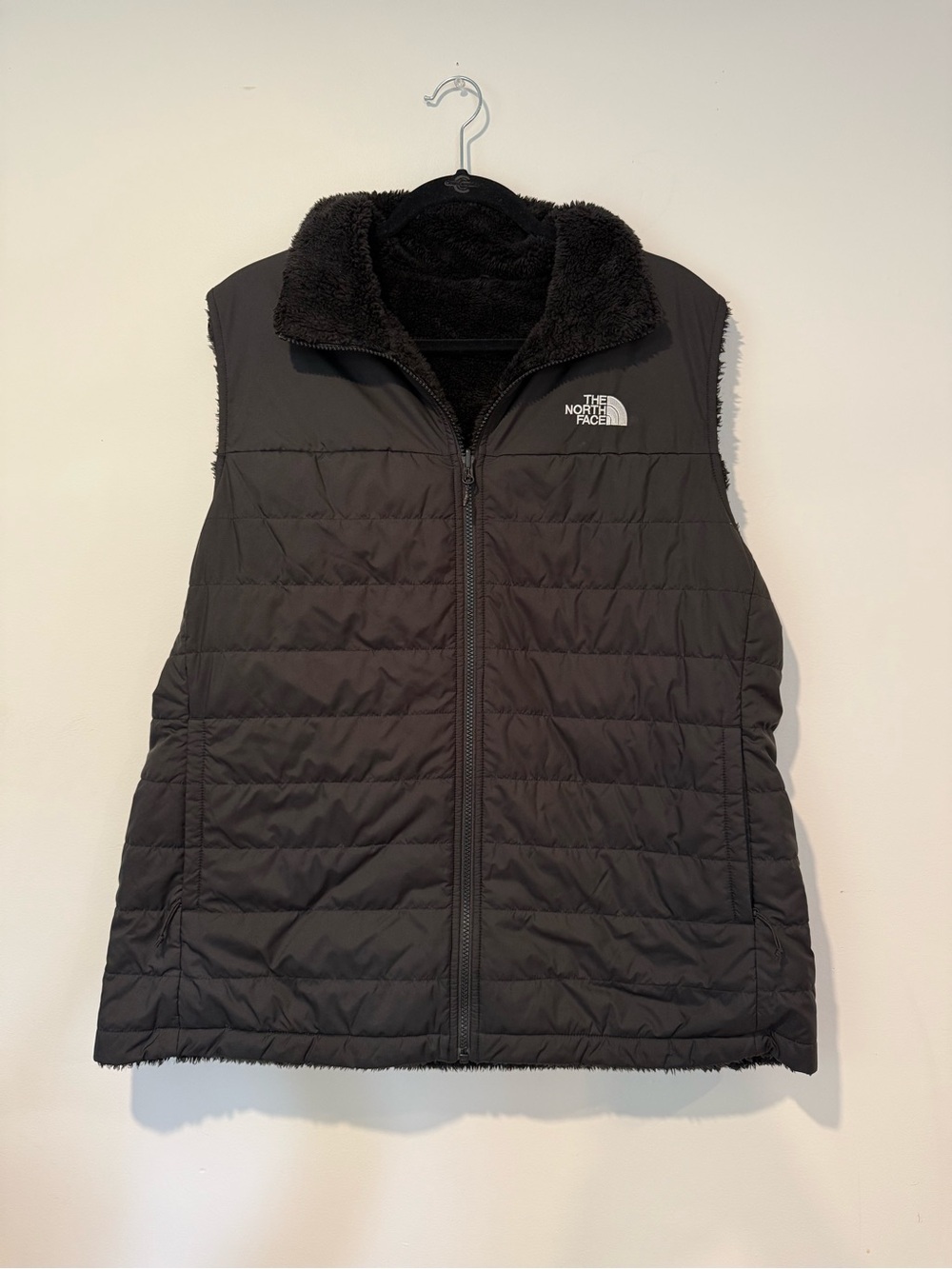 The North Face TNF Womens Mossbud Reversible Insulated Vest Black Size XXL